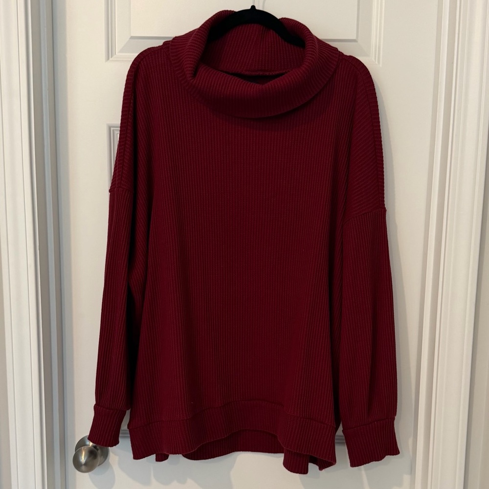 Gap Cowlneck Waffle Knit Sweater